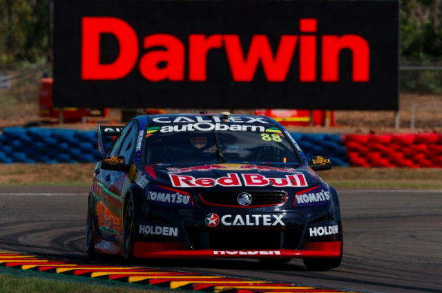 Jamie Whincup on track at Hidden Valley