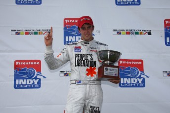 James Davison finished multiple poles and race wins on his way to second in the 2009 Firestone Indy Lights title