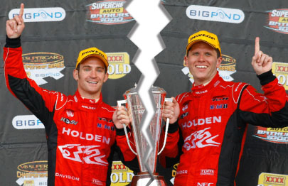 Will Davison and Garth Tander are not happy that they will be forced to split up at Bathurst in 2010. What do you think about the new rule? VOTE NOW!