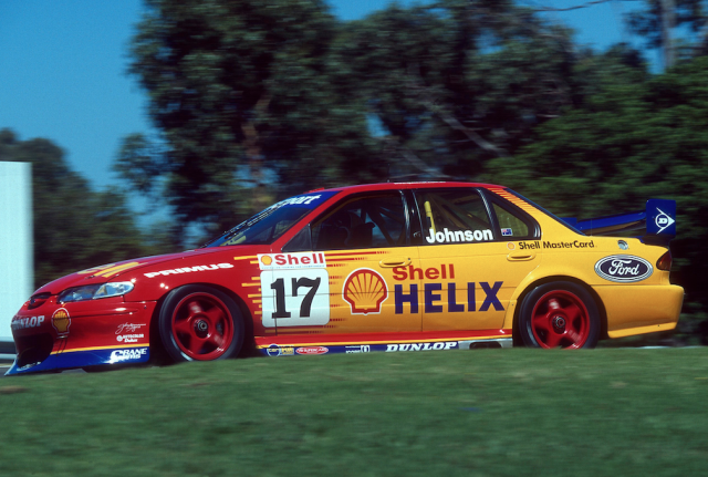 The DJR Falcons ran Shell Helix branding from 1997 to 2002
