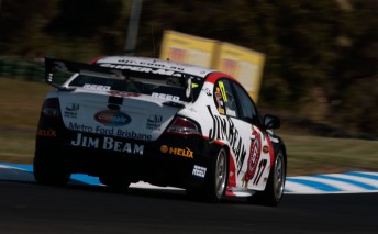 Steven Johnson driving his Jim Beam Racing Falcon FG