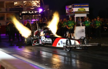 Allan Dobson won two consecutive Australian Top Fuel rounds at Willowbank