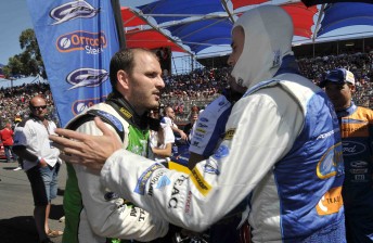 Paul Dumbrell and Mark Winterbottom before a heated battle ...