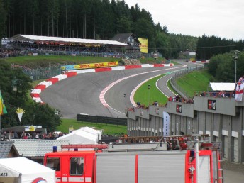 Lowndes says the Eau Rouge is steeper than the television lets on ...