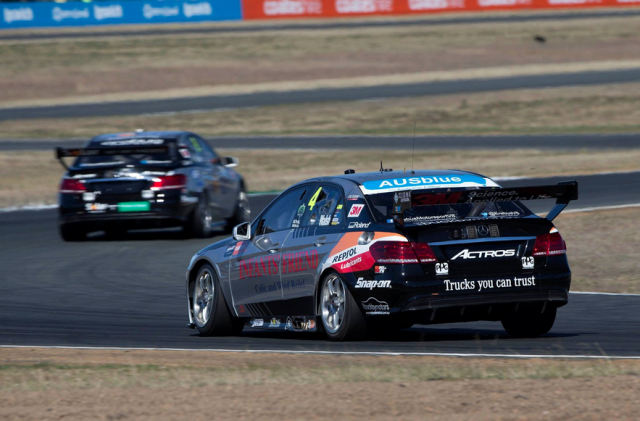 The Erebus Mercs at Queensland Raceway during the Ipswich Super Sprint earlier this month