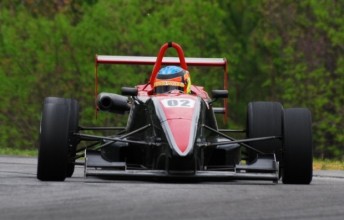Australian racer Daniel Erickson made a brilliant debut in America, taking second place in his wings-and-slicks debut