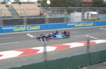 McConville drives down the front straight at Surfers Paradise