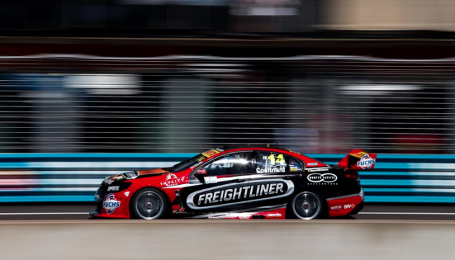 Fabian Coulthard ended practice third fastest