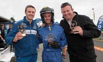 Mark Winterbottom, Shannon Byrnes and Tim Hodges were the winners of the Ford Fiesta motorkhana