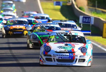 David Wall leads the Australian GT field at Bathurst last year