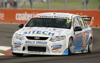 Dean Fiore in his Triple F Racing Falcon FG, complete with Wilson Security sponsorship