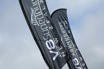 The V8 SuperTourers flag at Hampton Downs
