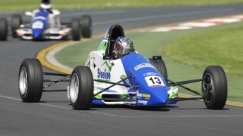 Nick Foster in his Sonic Motor Racing Formula Ford will get his first chance to use pit-to-car communication at the next round at Queensland Raceway