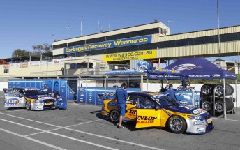 The only V8 action at Barbagallo Raceway in 2010 was corporate ride days