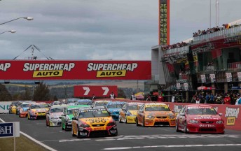 The start of the Fujitsu V8 Series round at Bathurst last year