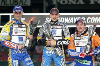 The podium at the Dansk Metal Danish SGP