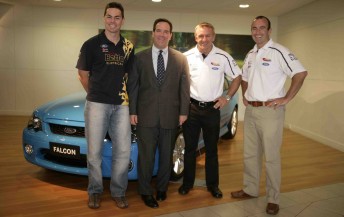 Craig Lowndes, Tom Gorman, Russell Ingall and Marcos Ambrose