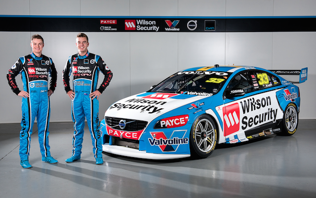 Moffat and McLaughlin with the new look Volvo