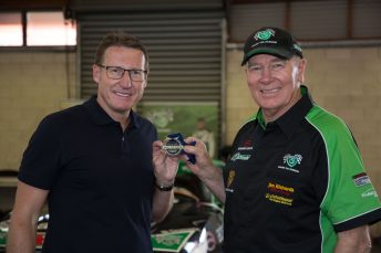 Mark Skaife and Jim Richards receive their CAMS Motor Sport Hall of Fame medals