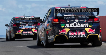 The Holden Commodore, pictured here last year, will have a revised rear wing this season 