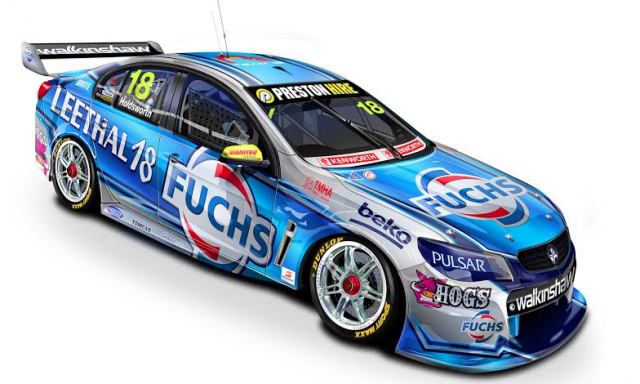 The Fuchs livery Holdsworth will campaign for the first three race meetings