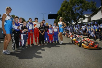 A handful of young karting stars got a special preview of the Sydney Olympic Park circuit ahead of next month