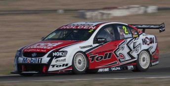 First track photos of 2010. The Holden Racing Team