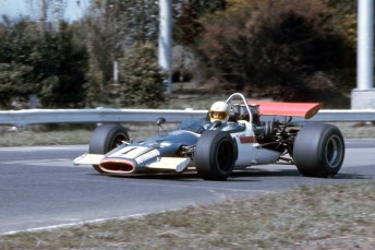 The McLaren M10B Formula 5000 at Sandown in 1971.PIC: www.autopics.com.au