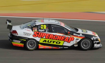 Russell Ingall in his Supercheap Auto Commodore VE