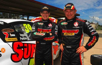 A famous pairing. Perkins and Ingall teamed up last year at the Gold Coast 600
