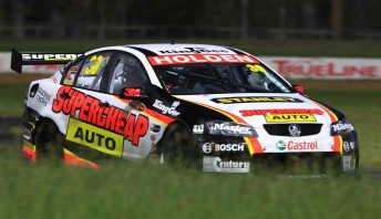 The new Supercheap Auto Commodore is on track today