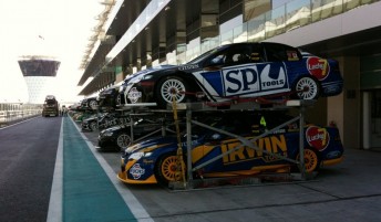 The Stone Brothers Racing Falcons in Yas Marina