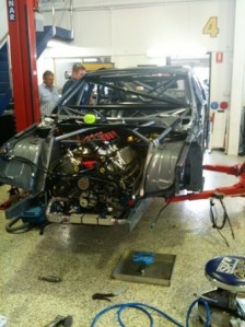 The new IRWIN Racing chassis under construction