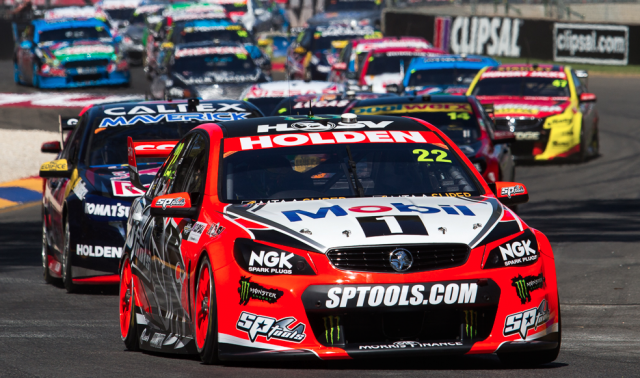 James Courtney and the HRT had the measure of Jamie Whincup and Red Bull on Sunday