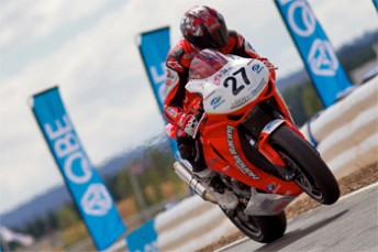 Australian Honda rider Jamie Stauffer