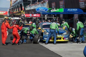 A minor pitlane indiscretion cost Team Jeld-Wen dearly at Bathurst