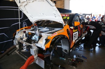 Repairs to the MARC Mazda are well underway  