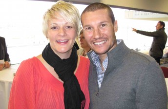 Charlotte and Jason Richards at Sandown today