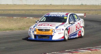 Jason Richards drove his brand-new Commodore VE at Winton on Saturday