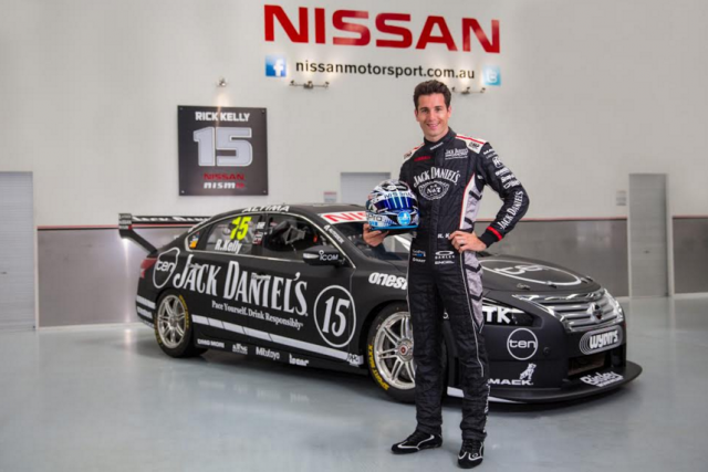 Rick Kelly with the revised livery on his Nissan