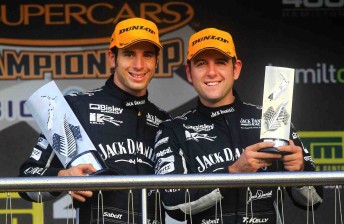 Rick and Todd Kelly on the Hamilton podium this year