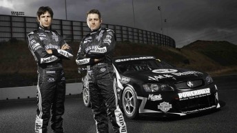 Rick and Todd Kelly stand alongside their 2010 Jack Daniel