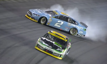 Keselowski attempted to spin Hamlin on the slow-down lap