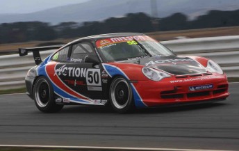 thumb Matt Kingsley on his way to a big win in the first GT3 Cup Challenge race at Symmons Plains today