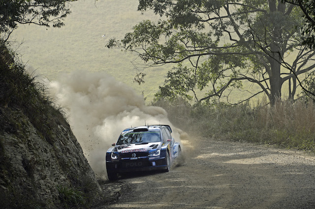 Jari-Matti Latvala has swooped into the lead after a stunning afternoon run on day one at Rally Australia