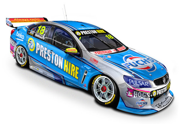 Preston Hire will adorn the doors of the Schwerkolt Holden at SMP