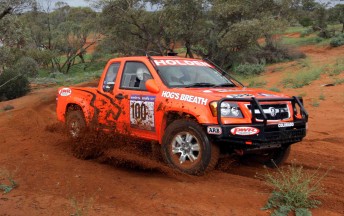 Craig Lowndes in his PWR Holden Rally Team V8 Holden Colorado 