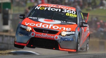 Craig Lowndes in the T8 Falcon at Barbagallo in 2009