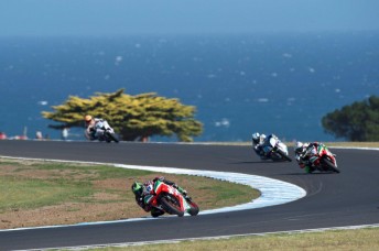 Sam Lowes will start from pole in the World Supersport race at Phillip Island
