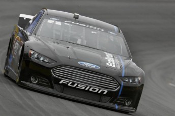 Marcos Ambrose testing the new-look Ford Fusion